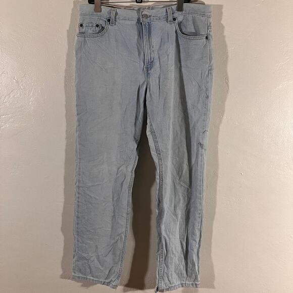 Vintage 90s Levi’s Jeans Light Wash Distressed Marked 505 Denim‎ - Picture 1 of 7